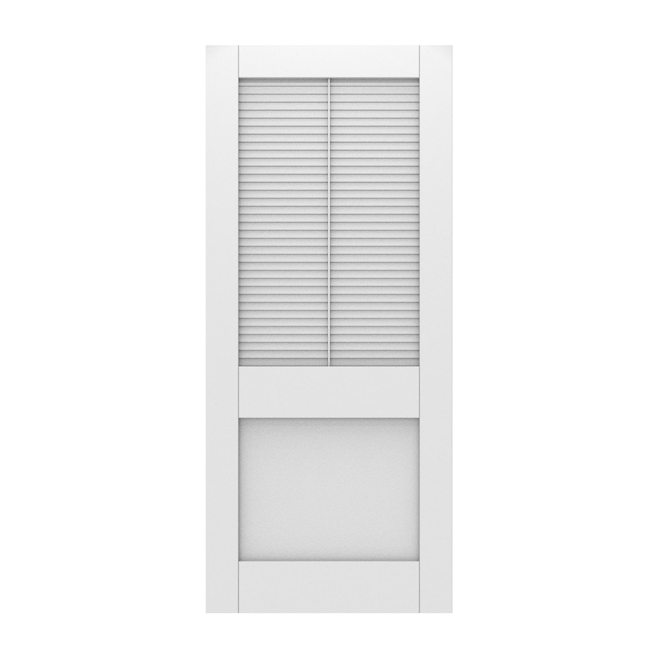 Open Louvre 2 Panel (Flat Bottom)