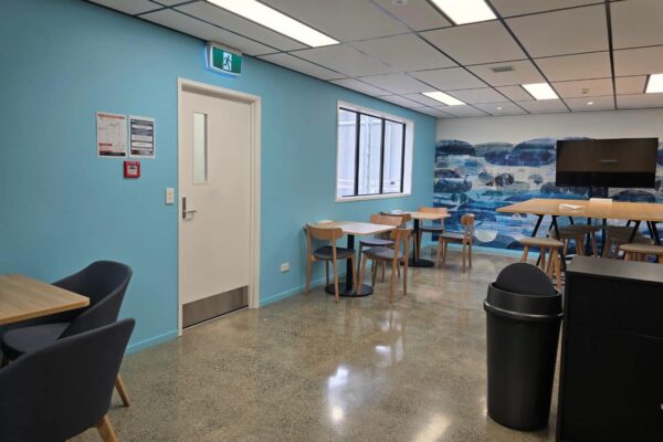Resolute door in lunch room